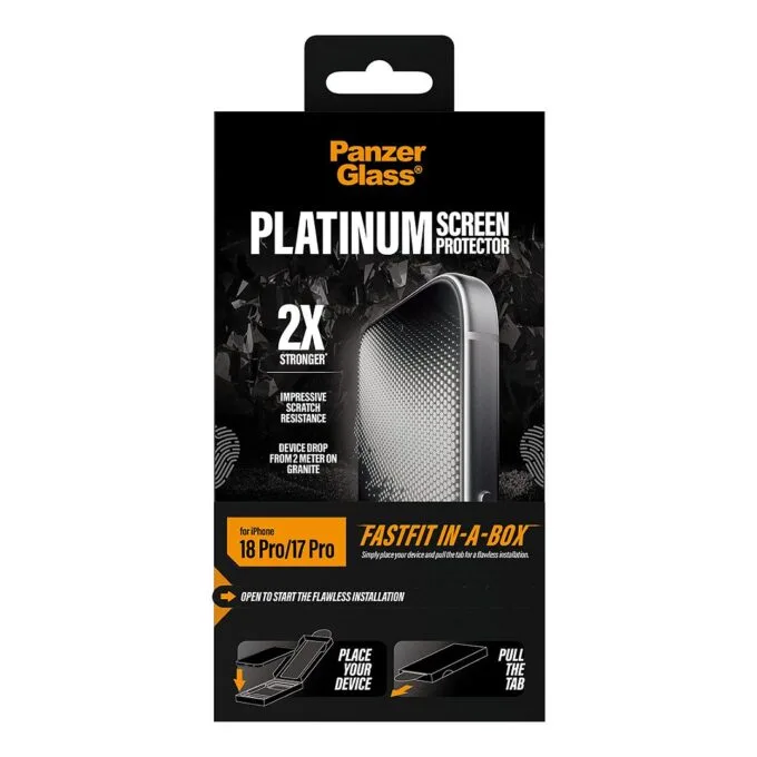 PanzerGlass Platinum Screen Protector iPhone 17 Pro w. FASTFIT IN-A-BOX — image 3