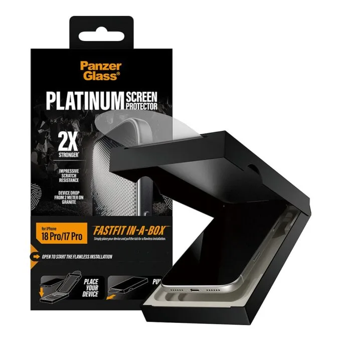 PanzerGlass Platinum Screen Protector iPhone 17 Pro w. FASTFIT IN-A-BOX — image 5