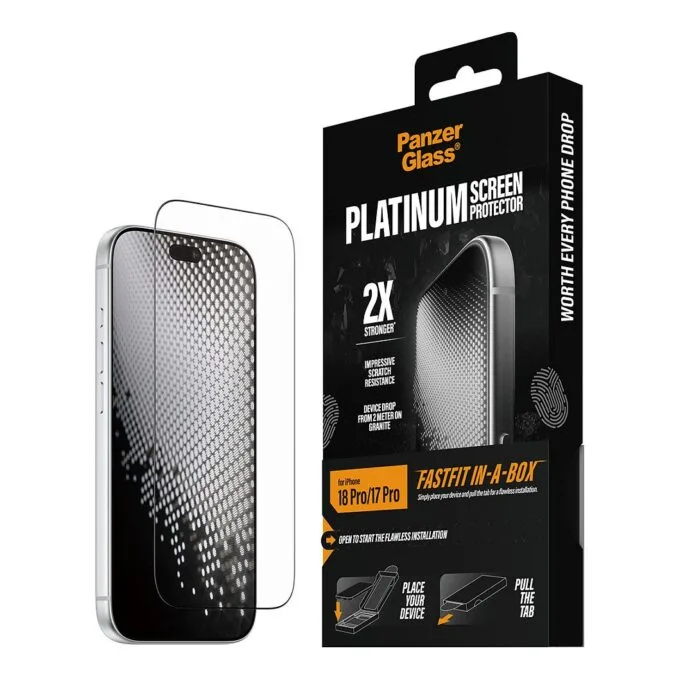 PanzerGlass Platinum Screen Protector iPhone 17 Pro w. FASTFIT IN-A-BOX — image 6