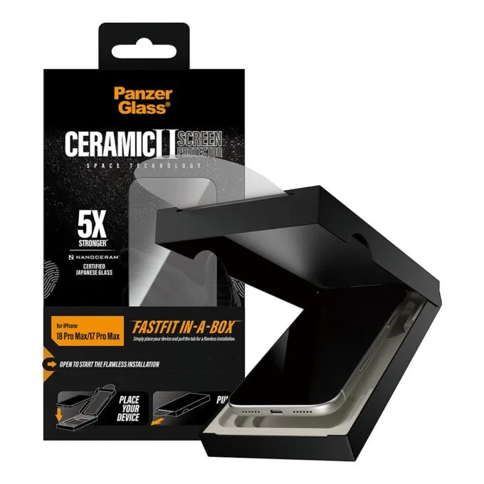PanzerGlass Ceramic Screen Protector iPhone 17 Pro Max w. FASTFIT IN-A-BOX — image 5