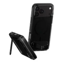 CARE by PanzerGlass Kickstand Case Smokey m. Schwarz MagSafe iPhone 17 Pro Max