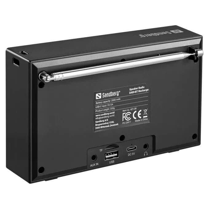 SANDBERG Speaker Radio DAB+BT Recharge — image 4