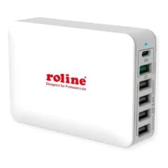 USB Charger 6 Port (4x USB-A 1x USB-C 1x USB-A QC3.0) max. 60W