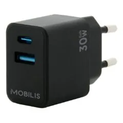 Wall Charger - 30W - 1 USB A + 1 USB C - GaN