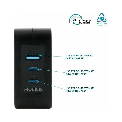 Charger 100W 2USB C 1USBA GaN cable 100W — image 3