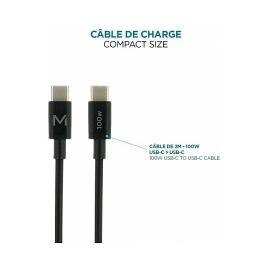 Charger 100W 2USB C 1USBA GaN cable 100W — image 6