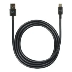 Mobilis Energia Cable USB A / USB C 1m Black Soft bag