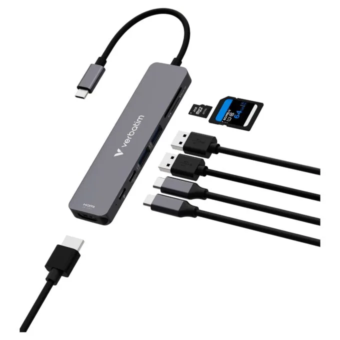 D VERBATIM USB-C Essentials Multiport Hub 7 Anschlüsse — image 2