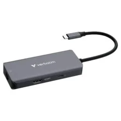 D Verbatim USB-C Essentials Multi- Port Hub 6 Port with RJ45 32157
