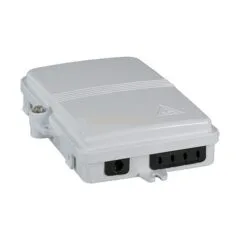 FTTH IP65 Anschlussbox fr 8 Fasern, 4 Kupplungen und Faserberlngenaufnahme