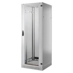 19" Netzwerkschrank-Set PRO 42HE, 800x800 mm, RAL7035, 2f. Lfter, Netzltg. +Sockel