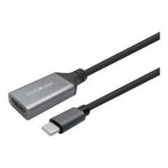 Vivolink HDMI Female to USB-C Cable 1m Black Cable DigitalData (PROHDMIUSBCFM1)
