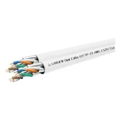 LANVIEW Cat6a U-FTP Dual Network Cable 4x2xAWG23 LSZH White