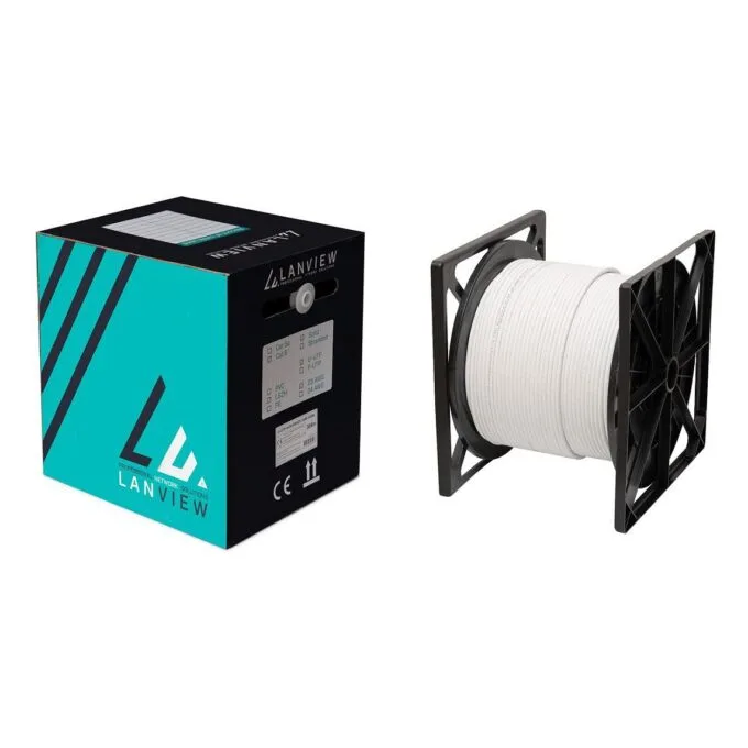 LANVIEW Cat6a F-UTP 4x2xAWG23 LSZH White 305m Fire ClassCca — image 3