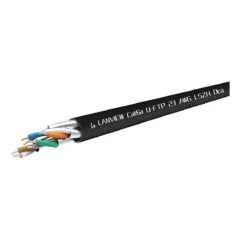 LANVIEW Cat6a U-FTP 4x2xAWG23 LSZH Black 305m Dca