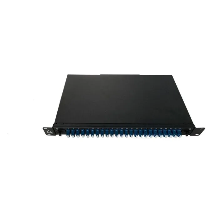 LANVIEW Fibre Patch Panel 19inch 1U with 24 X LC Duplex — image 1