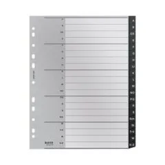 LEITZ Ordnerregister Vollformat, Überbreite A-Z DIN A4