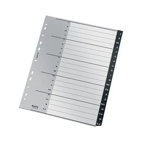 LEITZ Ordnerregister Vollformat, Überbreite A-Z DIN A4 — image 2