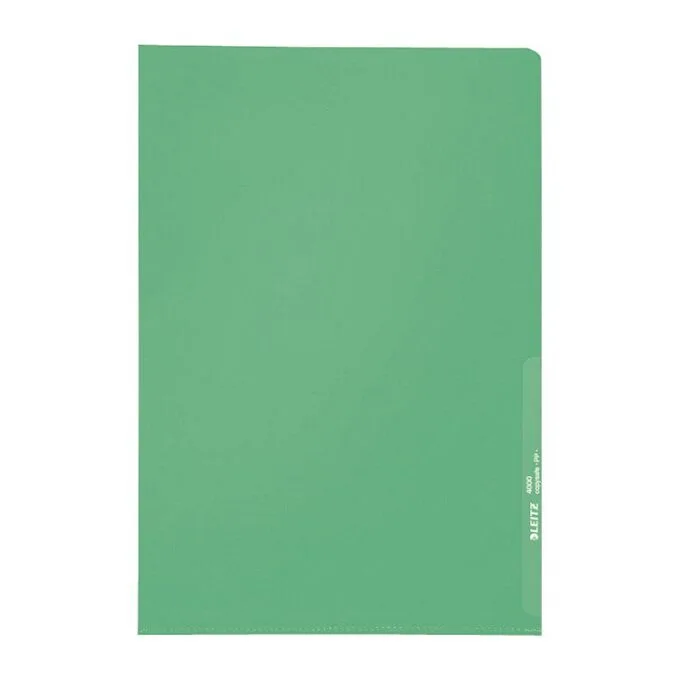 LEITZ Sichthüllen DIN A4 grün — image 1