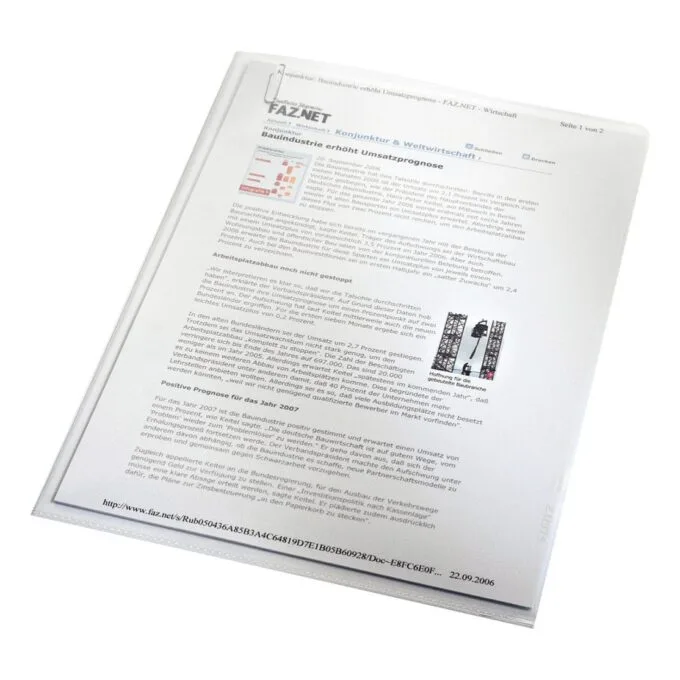 LEITZ Sichthüllen DIN A4 grün — image 2