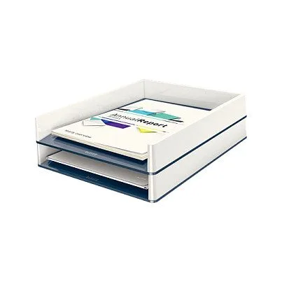 LEITZ Briefablage WOW Duo Colour - perlweiß/grau — image 2