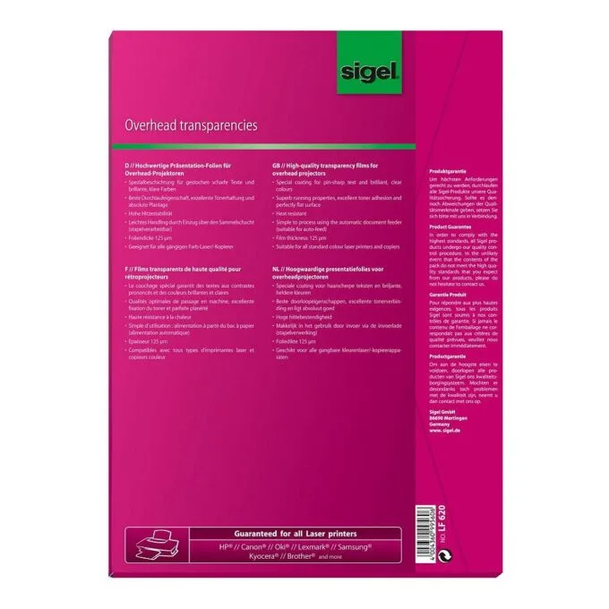 SIGEL Laserfolien LF620 transparent — image 2