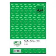 sigel Telefonnotiz Formularbuch TN515 - 1 x 50 Blatt