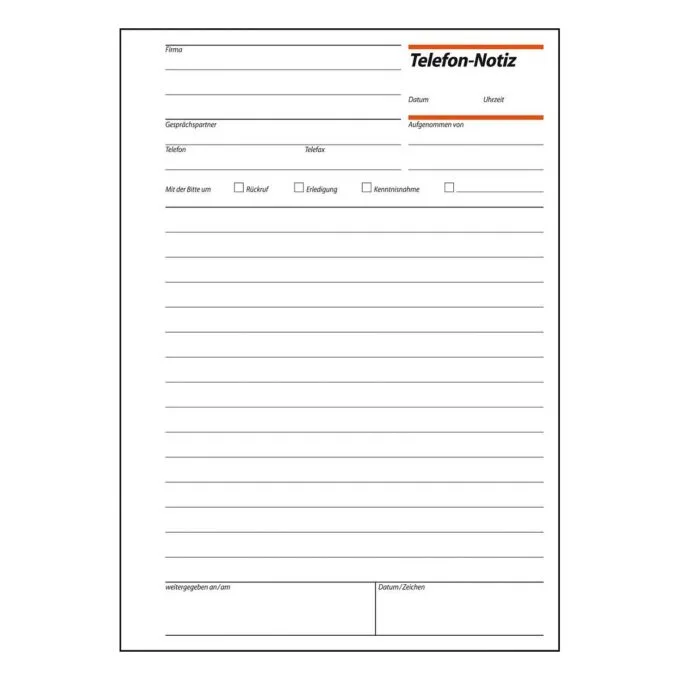 sigel Telefonnotiz Formularbuch TN515 - 1 x 50 Blatt — image 2
