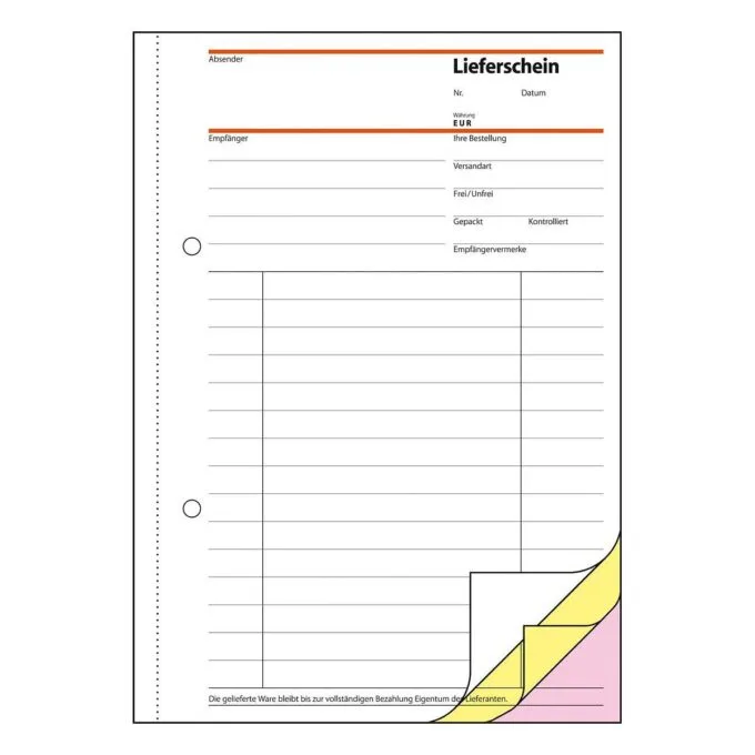 SIGEL Lieferschein mit Empfangsschein Formularbuch SD012 — image 2