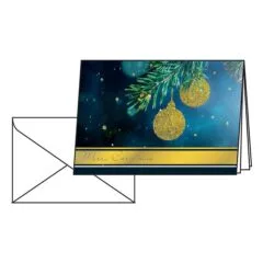 SIGEL Weihnachtskarten Golden Glitter DS065 DIN A6, 10 St.