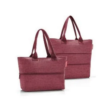 reisenthel® shopper e1 Einkaufstasche twist maroon 12,0 l — image 1