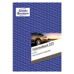 AVERY Zweckform Fahrtenbuch 223 mit Jahresabrechnung - 40 Blatt - A5