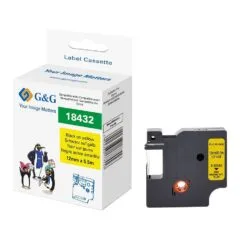 G&G Vinyl Schriftband kompatibel mit Dymo Rhino 18432