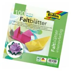 folia Faltblätter mehrfarbig