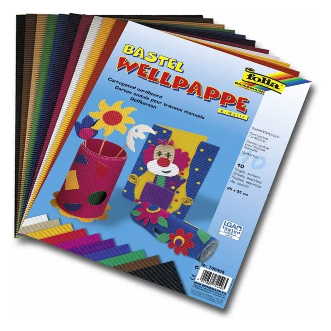folia Bastelwellpappe farbsortiert — image 1