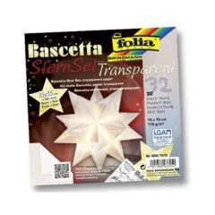 folia Faltblätter Bascetta-Stern midi weiß 32 Blatt