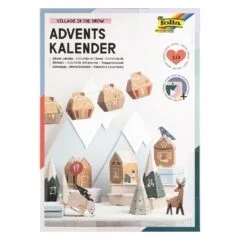 folia Adventskalender Bergdorf mehrfarbig