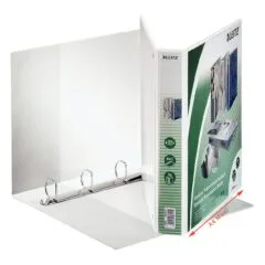 LEITZ Präsentationsringbücher 4-Ringe DIN A4 5 cm weiß