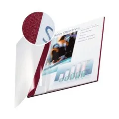 LEITZ Buchbindemappen bordeaux für 36-70 Blatt DIN A4