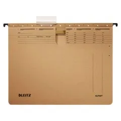 LEITZ Alpha Hängehefter kaufmännische Heftung DIN A4 naturbraun