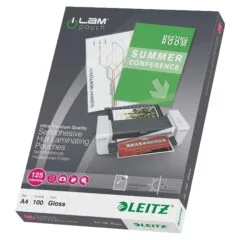 LEITZ Laminierfolien glänzend 125 mikron A4