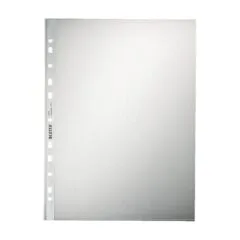 LEITZ Prospekthüllen 4704 DIN A4 transparent genarbt 0,10 mm - 100 Stück
