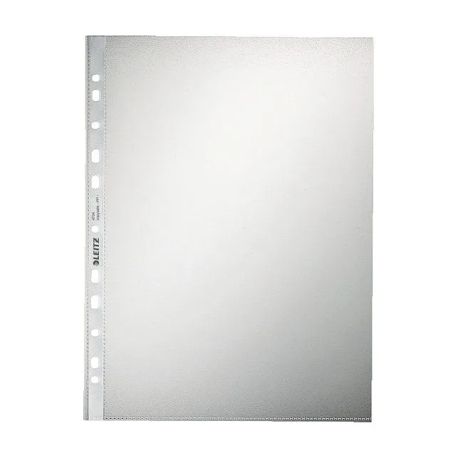 LEITZ Prospekthüllen 4704 DIN A4 transparent genarbt 0,10 mm - 100 Stück — image 1