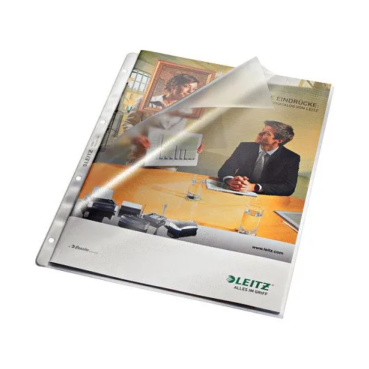LEITZ Prospekthüllen DIN A4 0.13 mm transparent — image 1