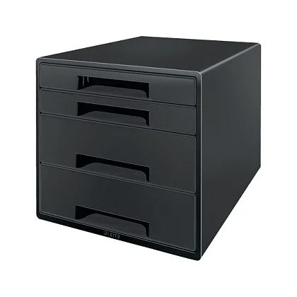 LEITZ Schubladenbox CUBE schwarz/grau DIN A4 — image 1