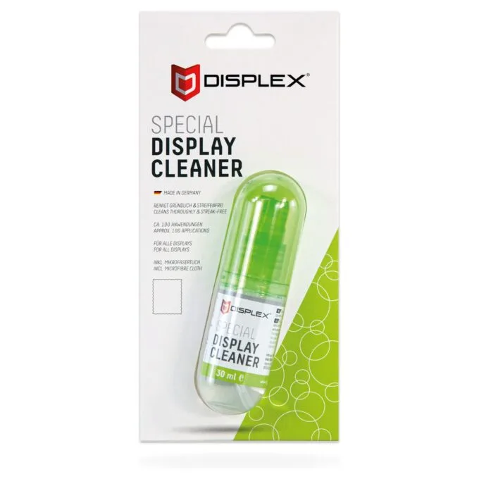 DISPLEX Special Display Cleaner, 30ml Spray mit Mikrofasertuch — image 1