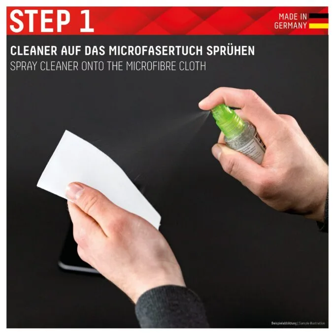 DISPLEX Special Display Cleaner, 30ml Spray mit Mikrofasertuch — image 3