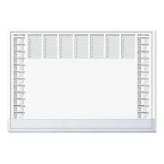 SIGEL Schreibtischunterlage Protect 2026/2027 weiß Papier 59,5 x 41,0 cm, 40 Blatt