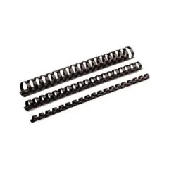 Fellowes Plastikbinderücken 10mm schwarz 100PK