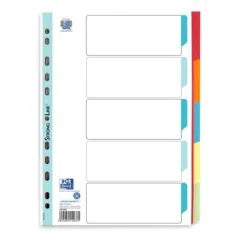 OXFORD Ordnerregister Vollformat blanko DIN A4